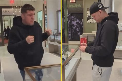 UFC legend Nick Diaz shadowboxes while shopping for new 